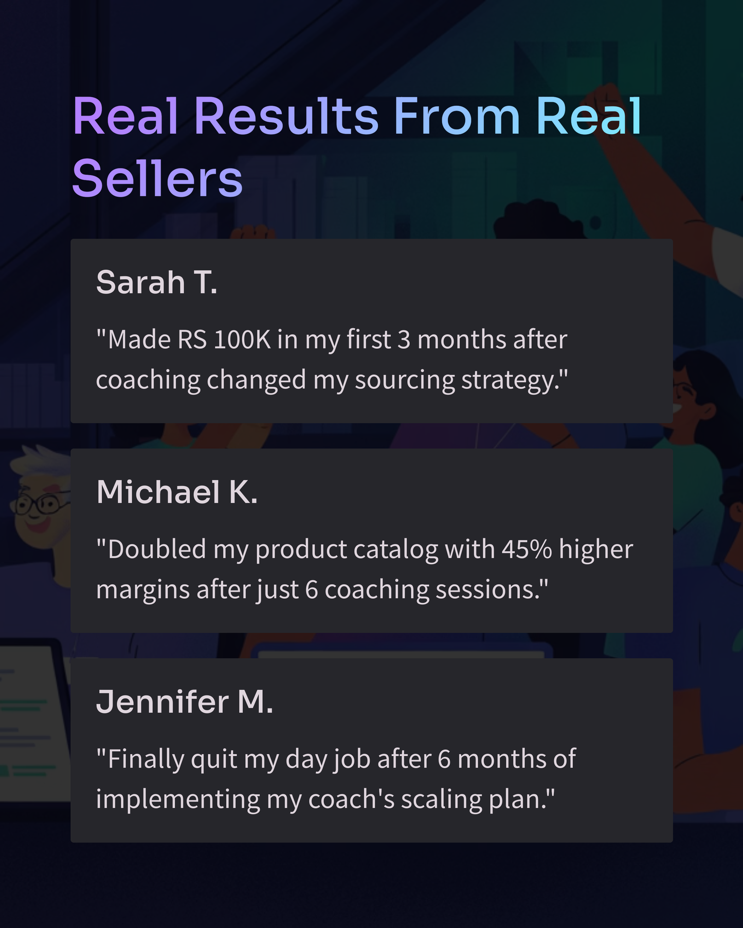 Vendora FastTrack – 1-on-1 Seller Coaching